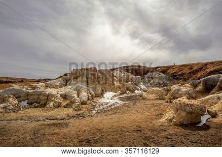 Paint Mines Interpretive Park, Unique And Colorful Ancient Geological Site In Colorado