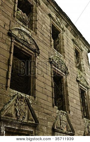 ซากปรักหักพังของปราสาท Caerlaverock