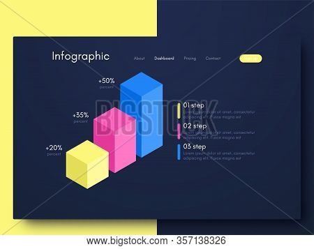 Vector Graphic Infographics. Template For Creating Mobile Applications, Workflow Layout, Diagram, Ba