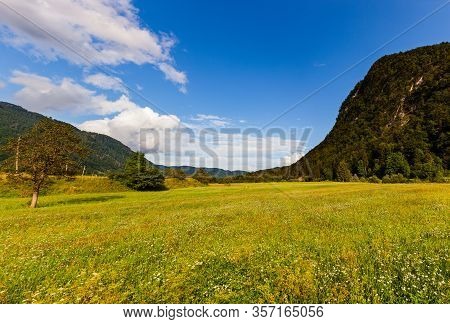 View Of Slovenian Landscape Near Bohinj. Slovenia