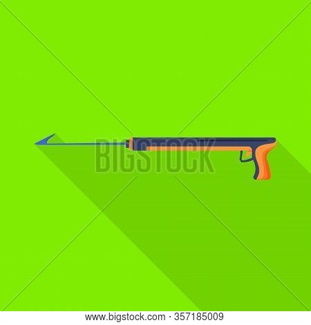 Vector Design Of Harpoon And Diver Icon. Web Element Of Harpoon And Dive Stock Vector Illustration.