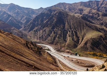 A 373 Tashkent Osh Highway, Kamchik Pass Uzbekistan.