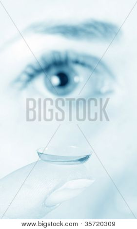 Lentes de contacto para los ojos