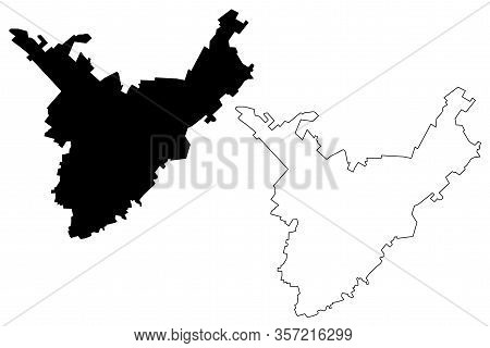 Prizren City (republic Of Kosovo) Map Vector Illustration, Scribble Sketch City Of Prizren Map
