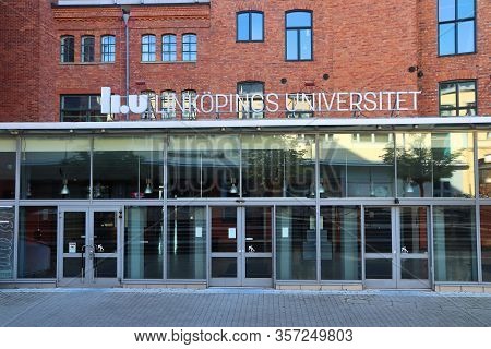 Norrkoping, Sweden - August 25, 2018: Linkoping University (linkopings Universitet) Campus In Norrko
