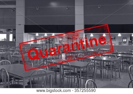Quarantin, Empty Hall Of The Exhibition Complex Due To The Epidemic Covid-19