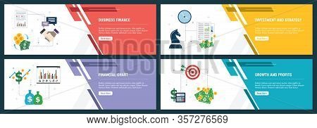 Business Finance, Investment And Strategy, Financial Chart, Growth And Profits. Internet Website Ban