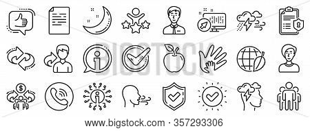 Privacy Policy, Social Responsibility, Breath Icons. Check Mark, Sharing Economy And Mindfulness Str