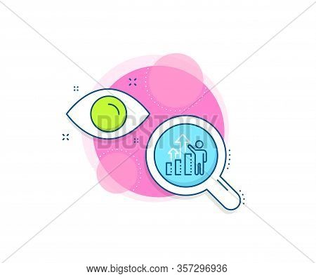 Work Result Sign. Research Complex Icon. Employee Results Line Icon. Statistics Chart Symbol. Analyt