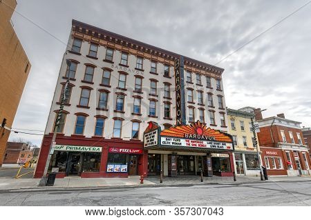 Poughkeepsie, New York - Feb 16, 2020: Historic Bardavon 1869 Opera House In Poughkeepsie, New York.