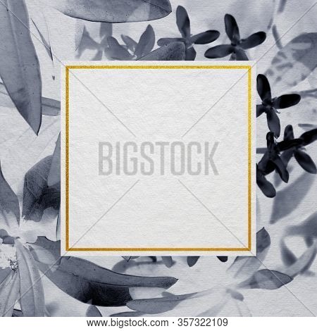 Premium Wedding Invitation Template  With Golden Yellow Frame. Wedding Invitation, Thank You Card, S