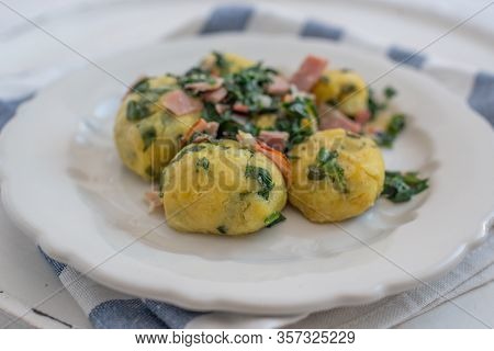 Home Made German Home Made Wild Garlic Dumplings
