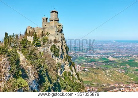 Fortress Guaita on Mount Titano , San Marino