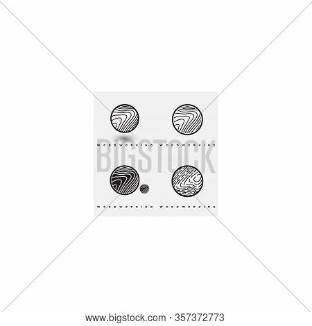 Illustration Consisting Of A Picture Of A Piece Of Wood And The Inscription "woodworking" In The For