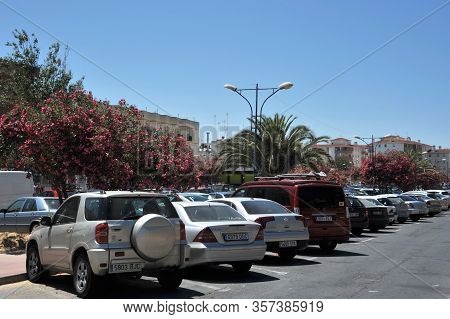 Matalascanas, Spain - July 10, 2011:car Parking In The Resort Town Of Matalascanas