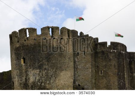 Türme von Caerphilly castle