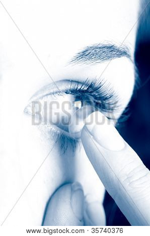 Lentes de contacto para los ojos