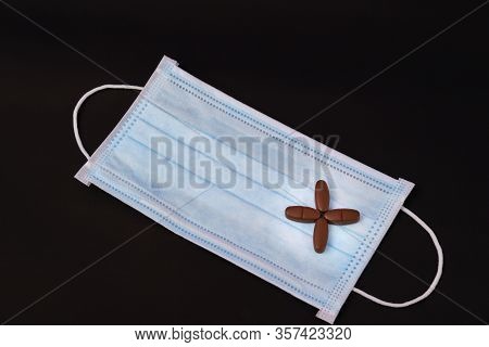 Positive Virus Tablet Medicine Blue Mask Health Guard Face Earloop Surgical For Surgeon Doctor,peopl