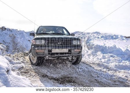 Russia, Novosibirsk-march 23, 2020. Off-road Suv 