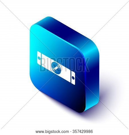 Isometric Construction Bubble Level Icon Isolated On White Background. Waterpas, Measuring Instrumen