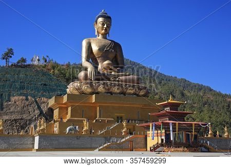 Buddha Dordenma statue in Thimphu, Bhutan
