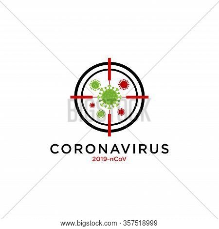 Corona Virus Target, Vector Illustration Of Corona Virus In Wuhan, Corona Virus Infection. 2019-nvoc