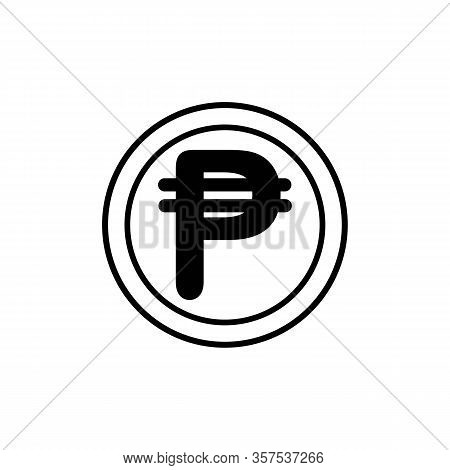 Philippines Banking Currency Symbol, Peso Vector Icon