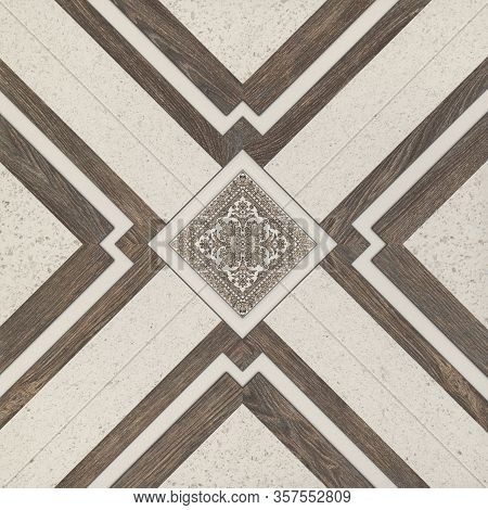 Tiles, Wooden And Marble Geometric Shapes, Wooden Floor And Wall Decor