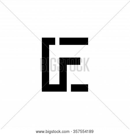 Initial Letter Cf Logo Design Vector Template.