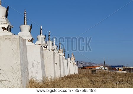 Moron, Mongolia, March 5, 2020 : Danzandarjaa Monastery Is A Small Monastery Built In 1990 After Dem
