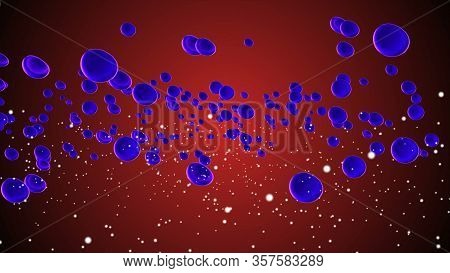 Coronavirus, covid-19, ncov cells flu virus vaccine. Blood DNA bacteria microorganisms flow. Coronav