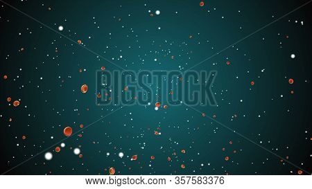 Coronavirus, Covid-19, Ncov Cells Flu Virus Vaccine. Blood Dna Bacteria Microorganisms Flow. Coronav