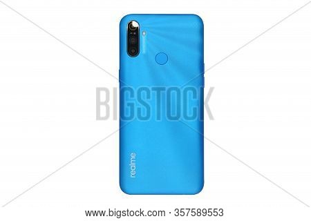 Bangkok , Thailand - February 24, 2020 - Realme - Realme C3 Smartphone New Brand Of Realme For Edito