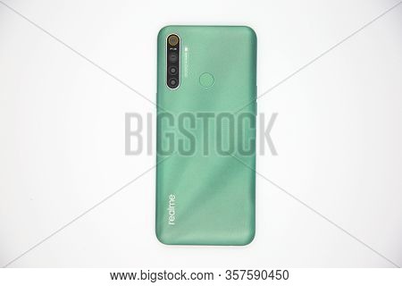 Bangkok , Thailand - February 24, 2020 - Realme - Realme 5i Smartphone New Brand Of Realme For Edito