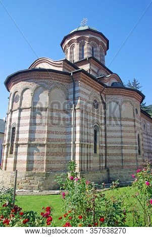Historic Church Of Cozia Orthodox Monastery In Romania