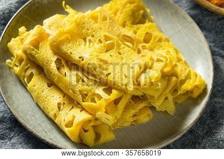 Homemade Malaysian Net Crepe Roti Jala
