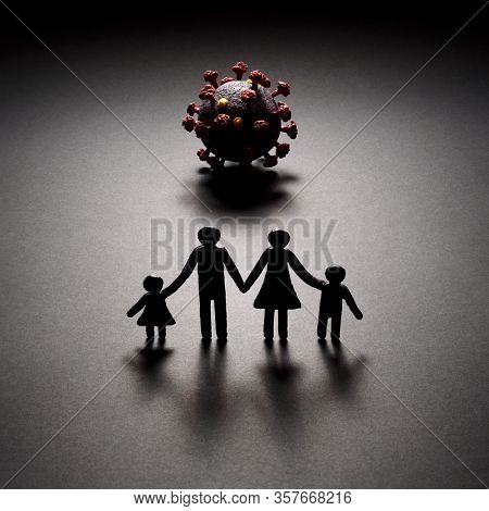 Threat from the new Coronavirus. COVID-19 pandemic is a challenge for every family. Human interdependence
