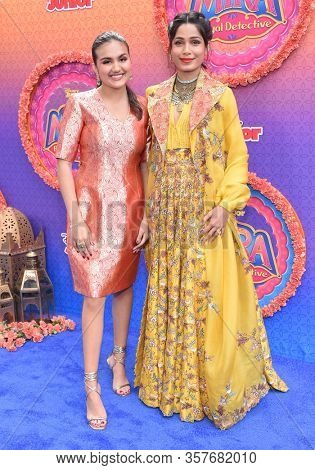 LOS ANGELES - MAR 07:  Leela Ladnier and Freida Pinto arrives for âMira, Royal Detectiveâ World Premiere on March 07, 2020 in Burbank, CA