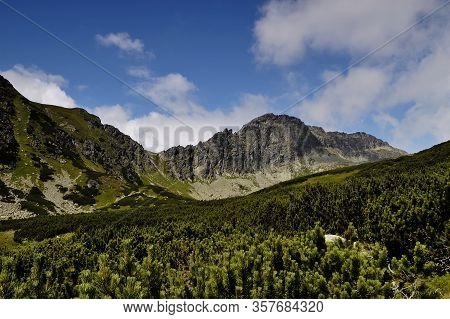 Furkotska Dolina. High Tatras. Slovakia. Mountain Ridge View. Summer. July.