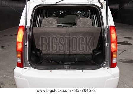 Honda Capa- Rear View Of A Car With An Open Trunk. Exterior Of A Modern Car. Novosibirsk, Russia - M