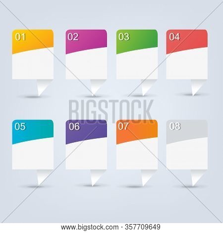Infografic Element Isolated Grey Background