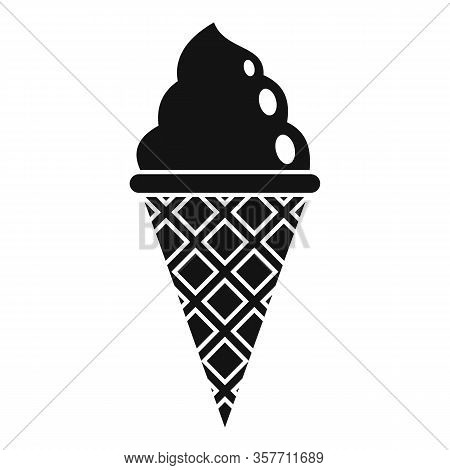 Milk Shake Ice Cream Icon. Simple Illustration Of Milk Shake Ice Cream Vector Icon For Web Design Is