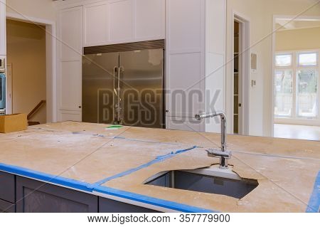 Kitchen Contemporary With Chrome Fixture And White Conter Tops On Stainless Steel Kitchen Sink