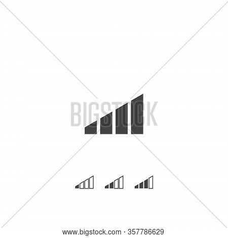 Signal Vector Icon On White Isolated Background.