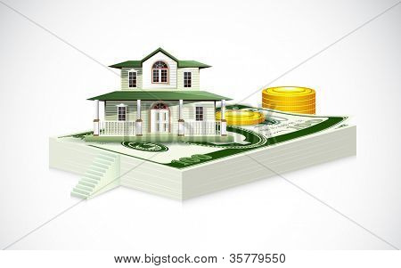 ภาพประกอบของบ้านดอลลาร์เหตุด้วยเหรียญทองคำ