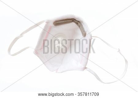 White Anti- Virus Mask In White Background