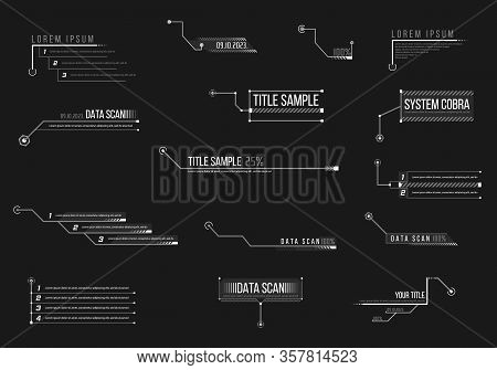 Callout, Headers Vector Illustration. Callout, Headers For Infographics, Advertising, Video Producti