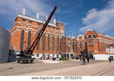 Lisbon, Portugal - 2 March 2020: Electricity Museum Inside Tejo Power Station.