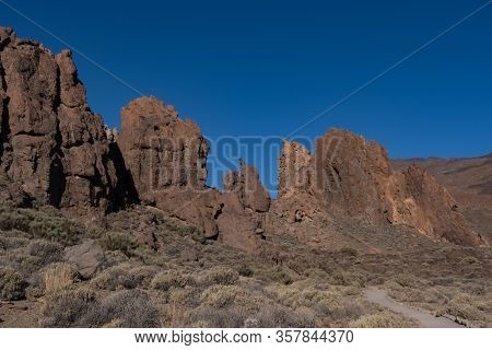 View Of Roques De García Unique Rock Formatio, Teide National Park, Tenerife, Canary Islands, Spain