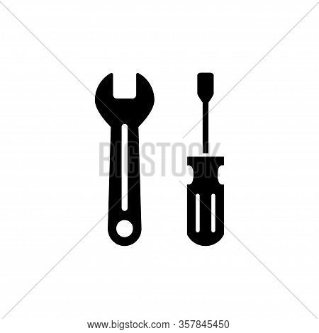 Screwdriver Mechanical Icon Vector Template Design Trendy
